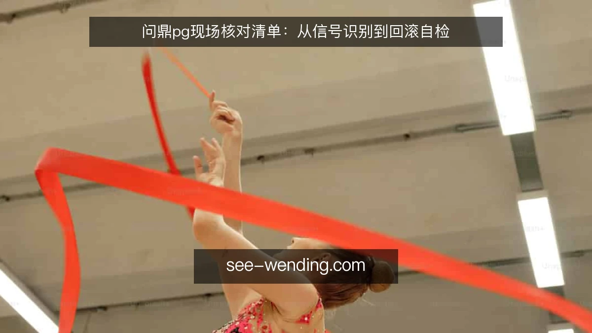 问鼎pg现场核对清单:从信号识别到回滚自检